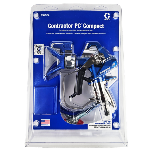 Graco 19Y524 Contractor PC Compact Airless Spray Gun (includes Whip Hose)