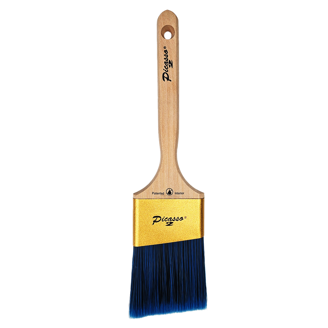 Proform G2-C3.0AS 3" Generation 2 Picasso Standard Handle Angled Cut PBT/Nylon Blended Paint Brush