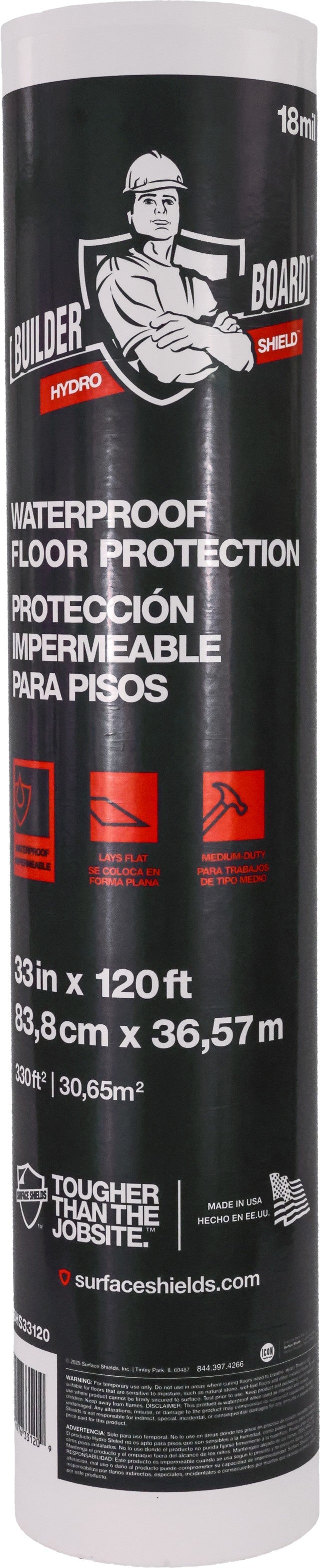 Trimaco BBHS33120 33" x 120' Builder Board Hydro Shield (Pallet 36 units)