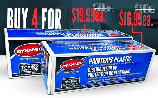 Dynamic 00039 12' x 400' .31mil High Density Painter's Plastic